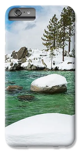 Sand Harbor Winter Panorama By Brad Scott - Phone Case