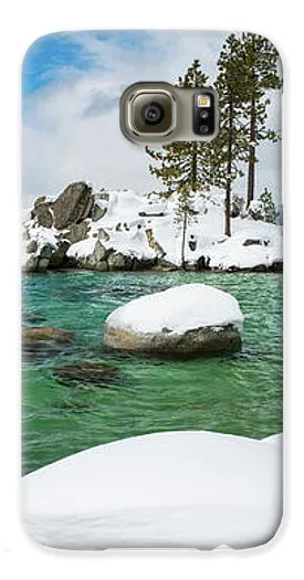 Sand Harbor Winter Panorama By Brad Scott - Phone Case