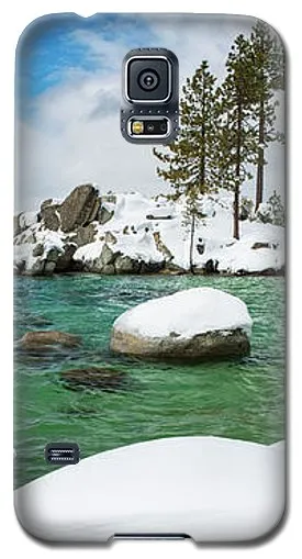 Sand Harbor Winter Panorama By Brad Scott - Phone Case