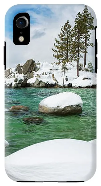 Sand Harbor Winter Panorama By Brad Scott - Phone Case