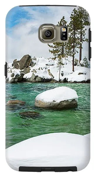 Sand Harbor Winter Panorama By Brad Scott - Phone Case