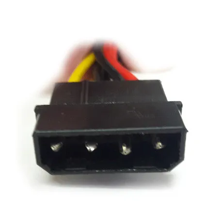 SATA Power Cable with Dual right angle SATA plug crimping type connector