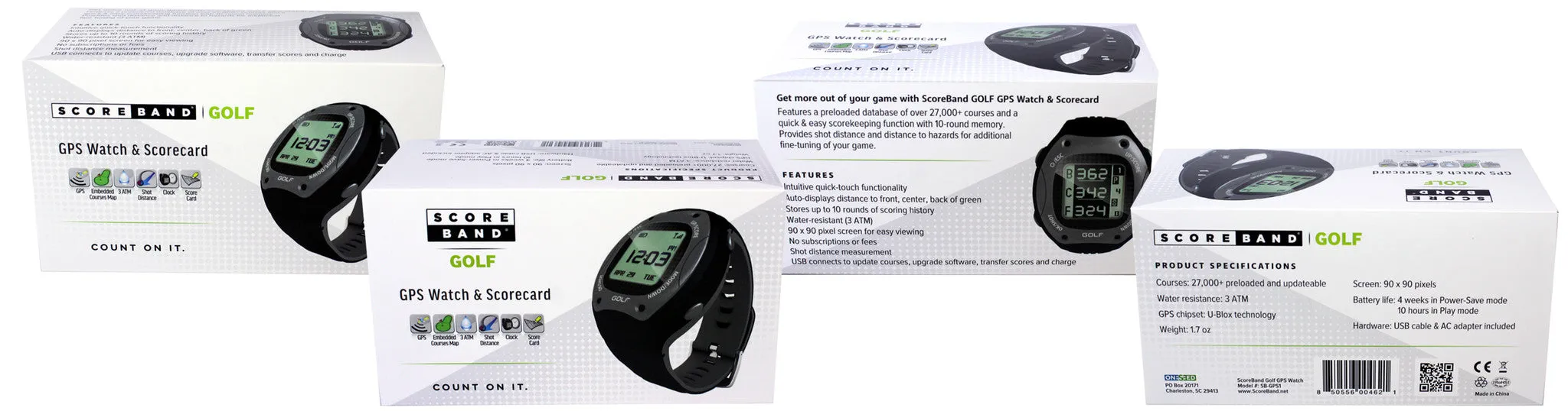 ScoreBand GOLF - GPS Watch & Scorecard