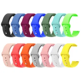 Silicone Button Style Watch Straps Compatible with Garmin Active S