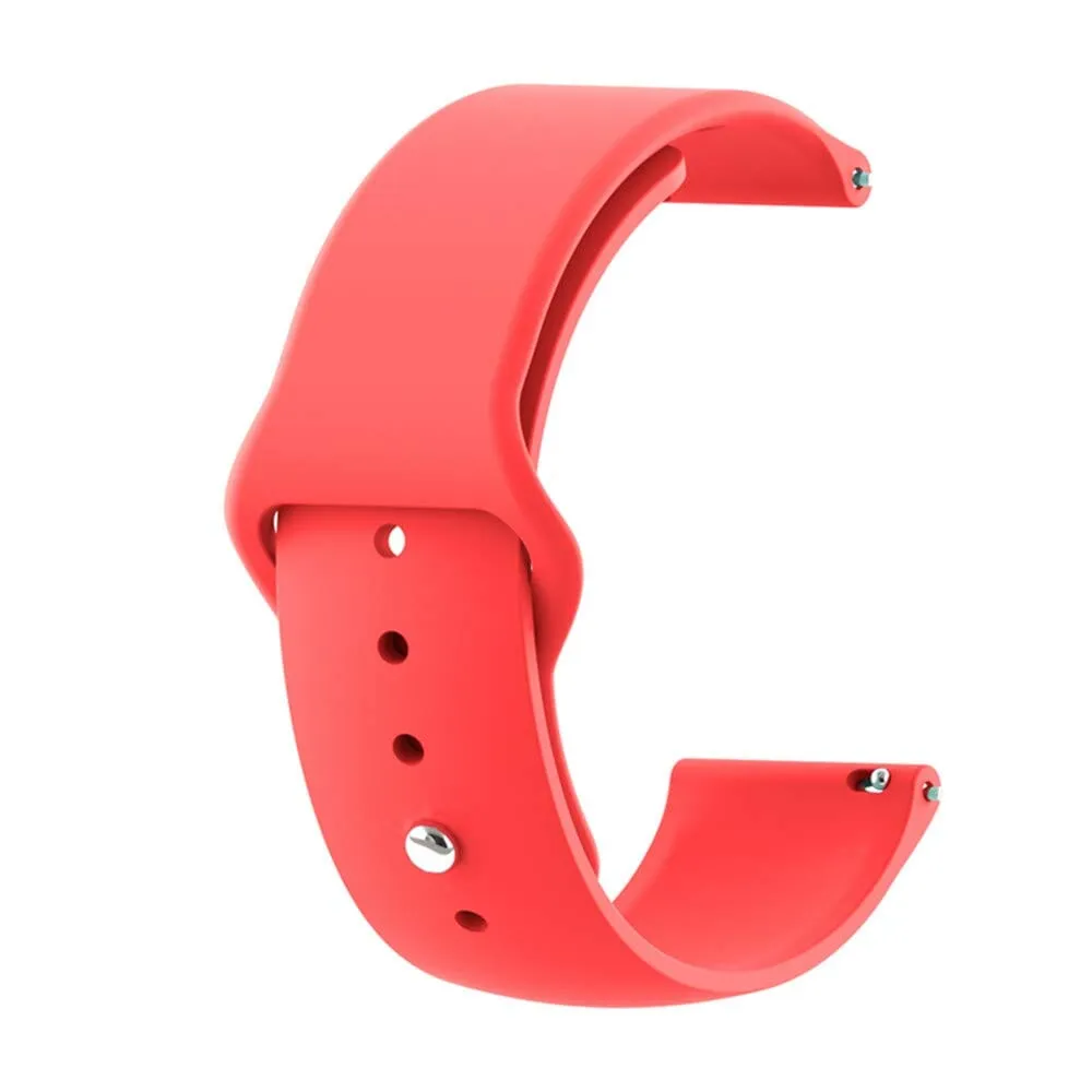 Silicone Button Style Watch Straps Compatible with Kogan Active  II Smart Watch