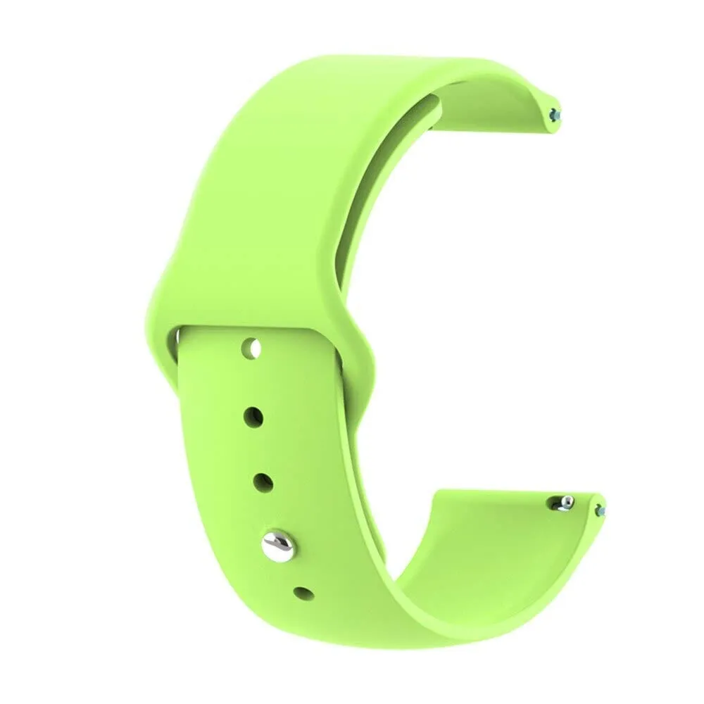 Silicone Button Style Watch Straps Compatible with Samsung Galaxy Watch 3 (45mm)