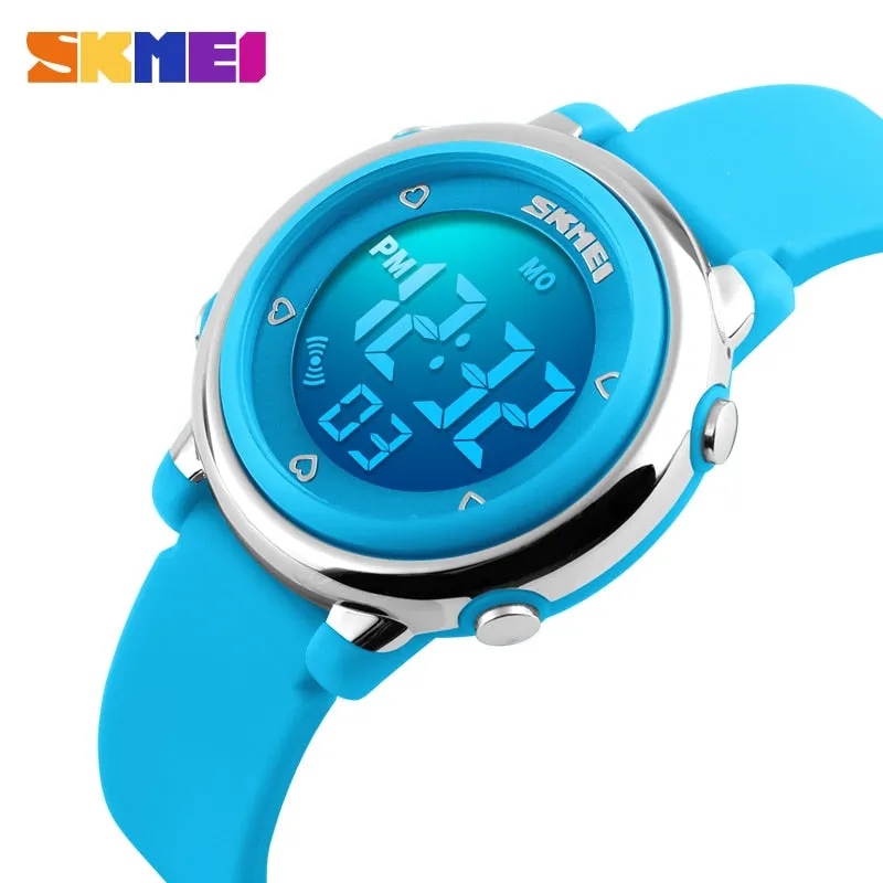 SKMEI Children LED Digital Watch Relogio Feminino Sports Watches Kids Cartoon Jelly Relojes Mujer 2017 Waterproof Wristwatches