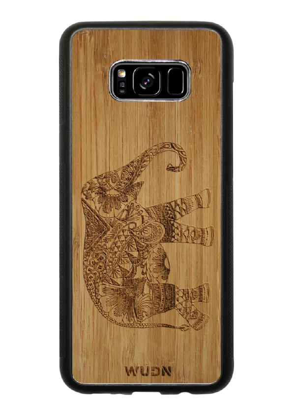 Slim Wooden Phone Case | Bamboo Elephant