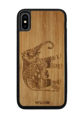 Slim Wooden Phone Case | Bamboo Elephant