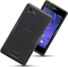 Sony Xperia E3 Gel Skin Cover - Smoke Black