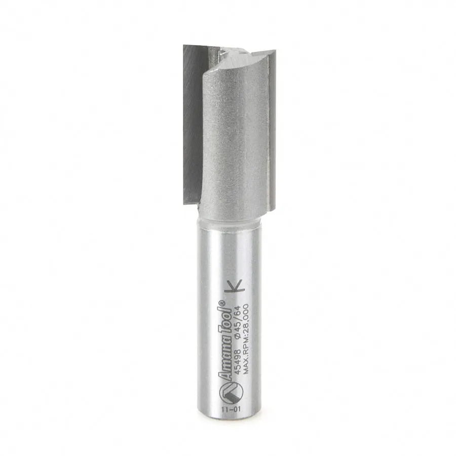 Straight Plunge Metric Router Bit | 2 Flute | 18mm Dia x 1 1⁄4 x 1⁄2" Shank | 45498 | 738685454985