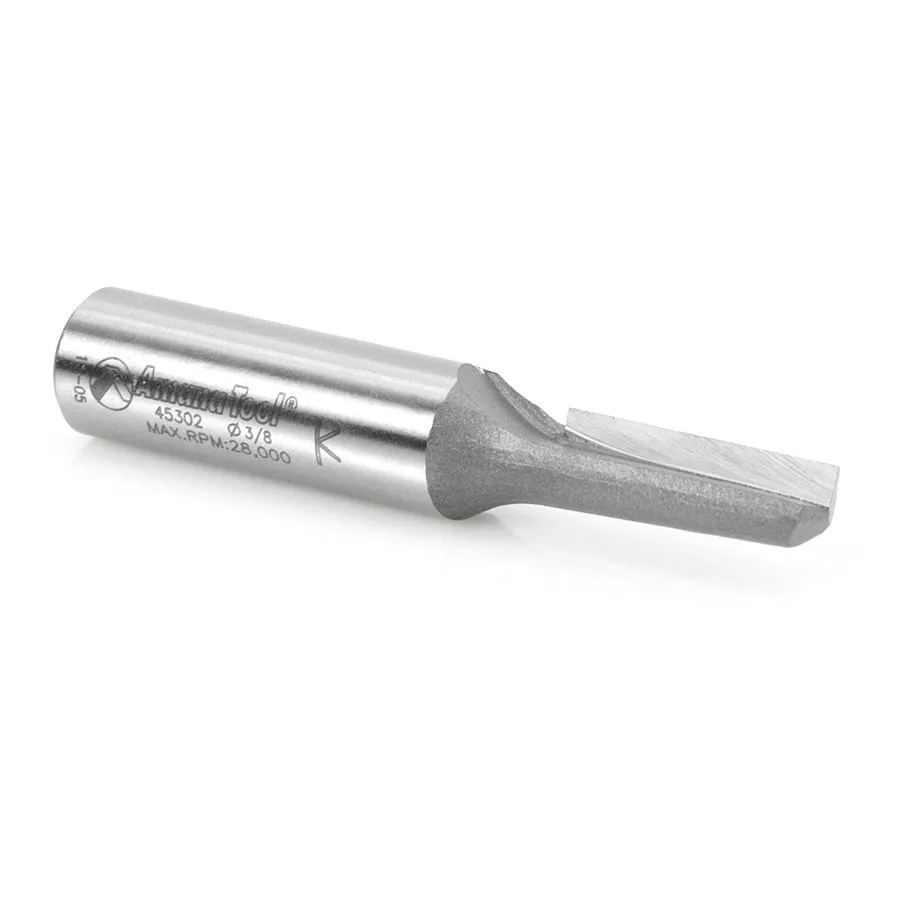 Straight Plunge Router Bit | Single Flute | 3⁄8 Dia x 1" x 1⁄2 Shank | 45302 | 738685853023