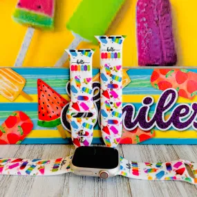 Sweet Summer Print Silicone Band For Apple Watch