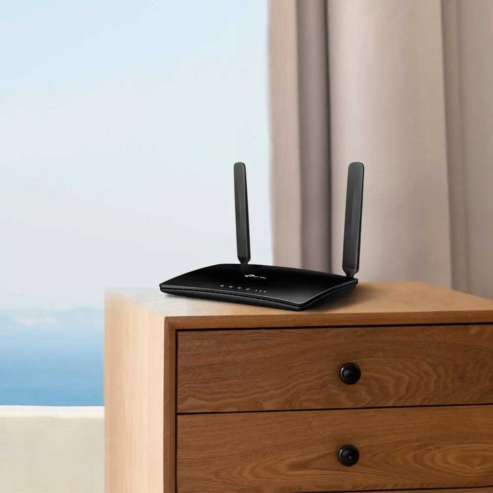 Tp-Link Tl-Mr6400 Wireless Router Single-Band (2.4 Ghz) Fast Ethernet 3G 4G Black