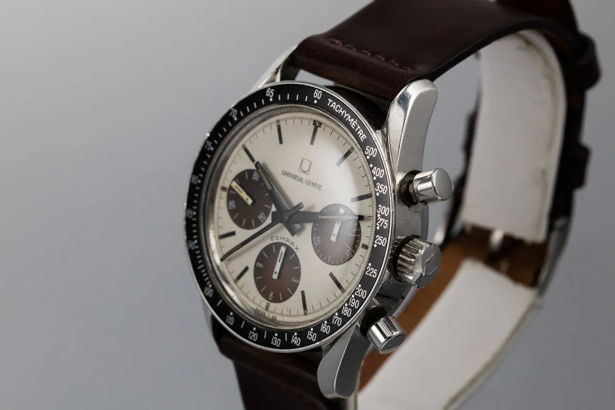 Universal Genève Compax "Nina Rindt" Tropical White Dial