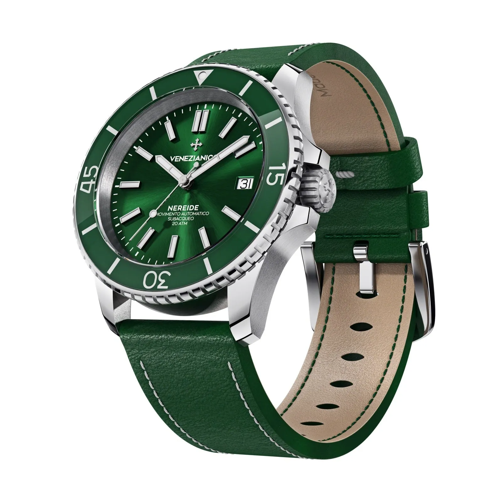 Venezianico Automatic Watch Nereide Green Leather 3321501