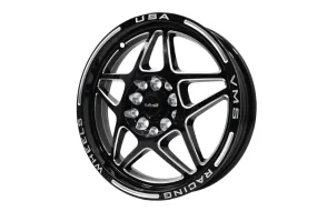 VMS Wheels Delta 15x3.5 5x100/114.3  10 Offset Black Milling - VWDA004