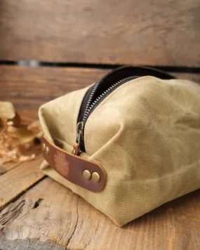 Waxed Canvas Dopp Kit: Multiple Options