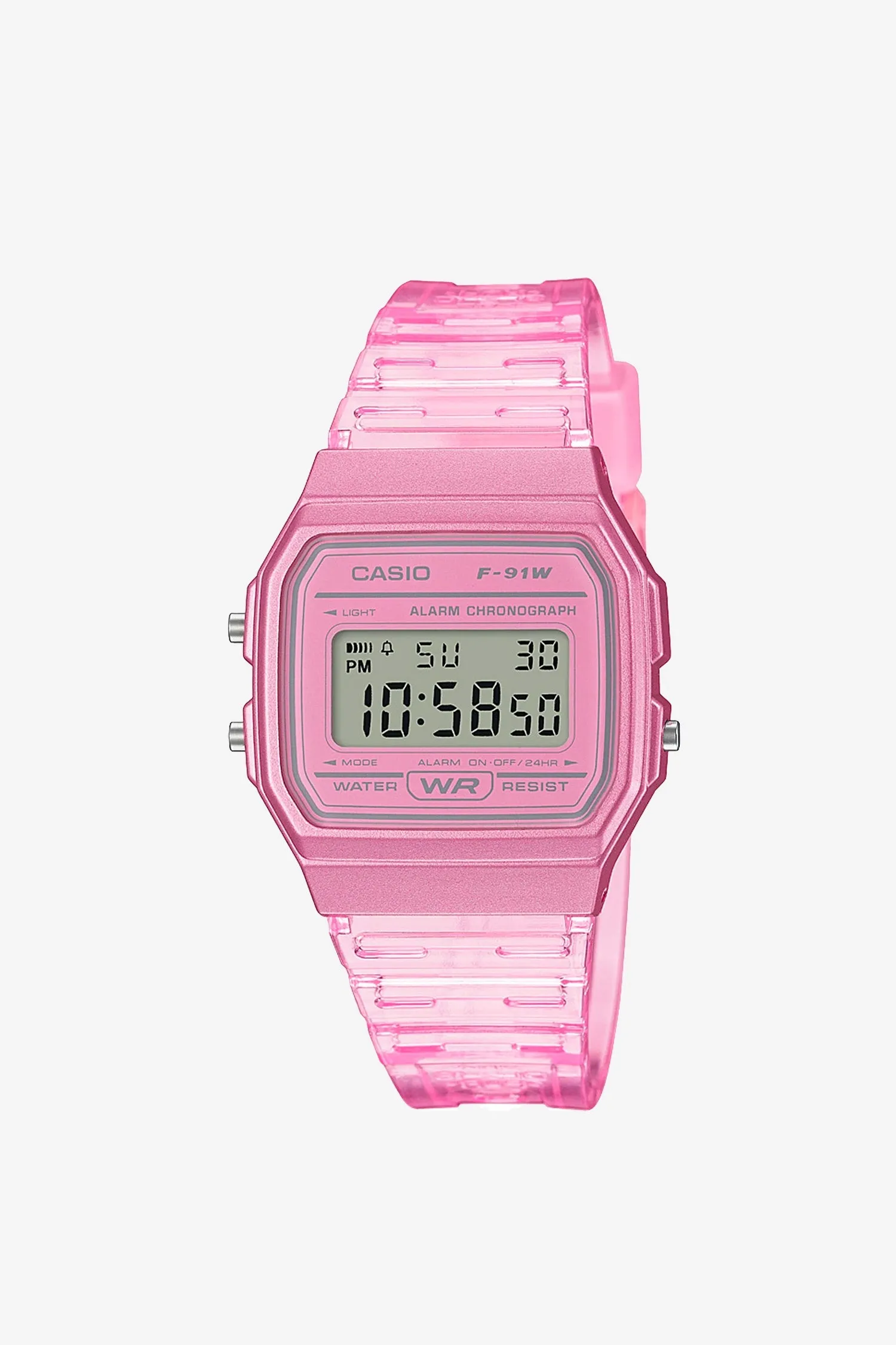 WCHD7CF - Casio Unisex Digital Clear Jelly Strap Watch