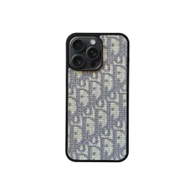 White/Grey DR Full Cover iPhone Case