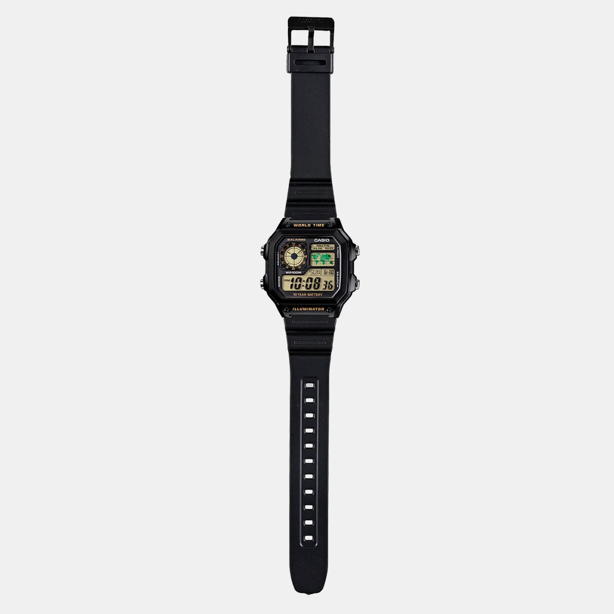 Youth Black Unisex Digital Resin Watch D098 - AE-1200WH-1BVDF